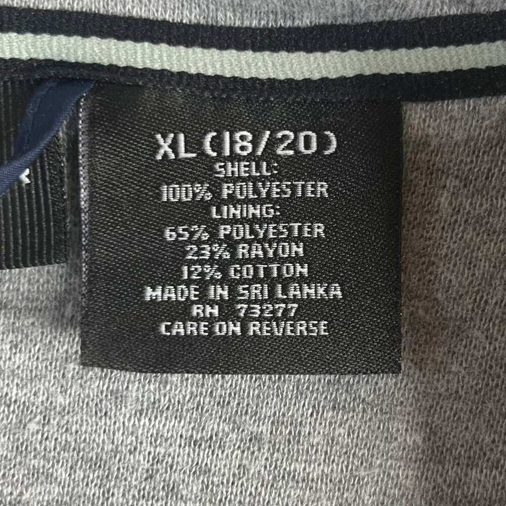 Tek Gear Front Zip Jacket Womens XL Blue Yellow Lined Activewear - Picture 8 of 9